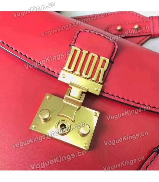Christian Dior Red Original Leather Top Handal Bag-2