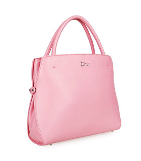 Christian Dior Sakura Pink Leather Medium Tote Bag