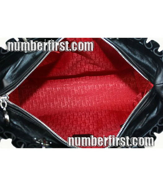 Christian Dior Sheepskin Leather Tote Bag Black -3