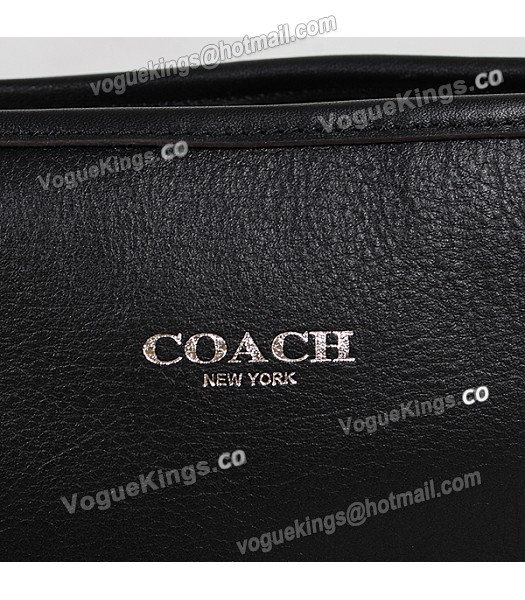 Coach 19889 Black Calfskin Leather Duffle Bag-6
