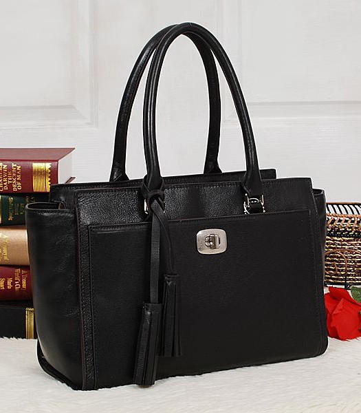 Coach 25359 Legacy Leather Chelsea Carryall Tote Bag Black