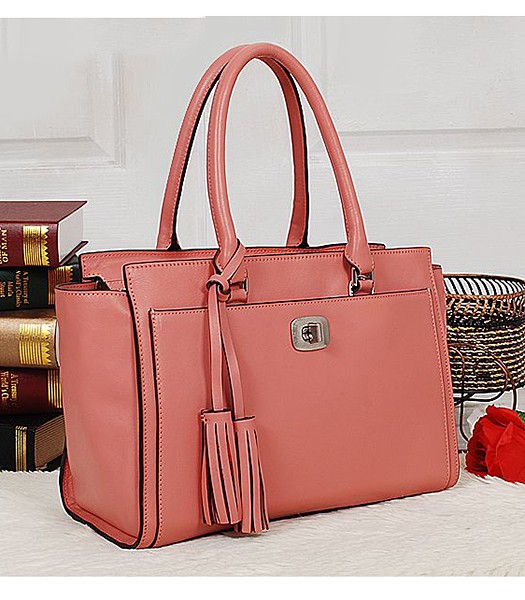 Coach 25359 Legacy Leather Chelsea Carryall Tote Bag Peach Red