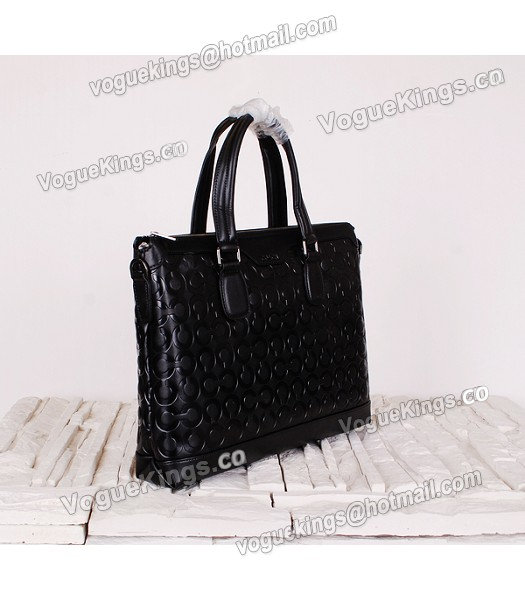 Coach 3909-1 Black Original Calfskin Leather Tote Bag-2