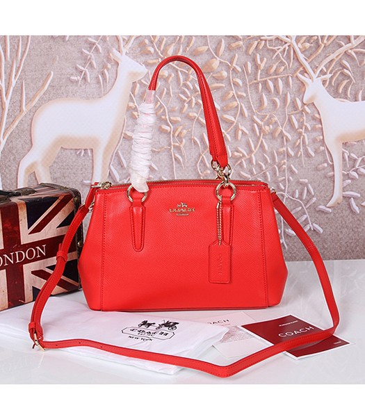 Coach Crossgrain Leather Mini Christie Carryall 36704 Red