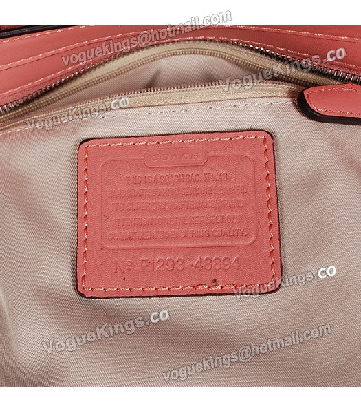 Coach Peach Red Original Leather Mini Tanner Tote Bag 48894-5