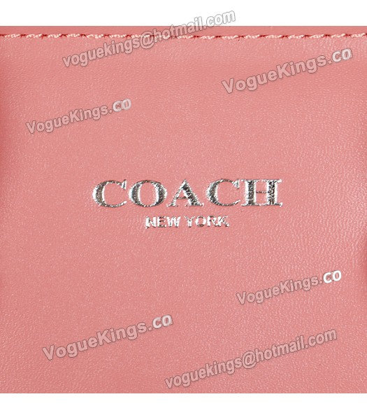 Coach Peach Red Original Leather Mini Tanner Tote Bag 48894-6