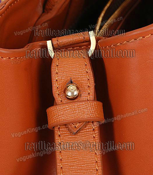 Fendi 1:1 2Jours Original Cross Veins Leather Tote Bag 16821 Earth Yellow-6