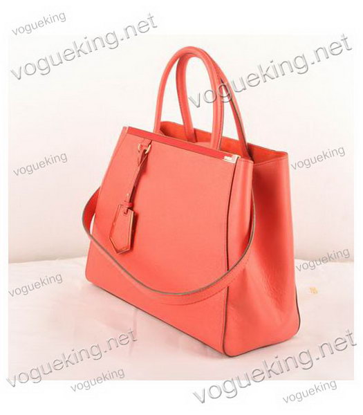 Fendi 2jours Red Cross veins With Ferrari Leather Tote Bag-1