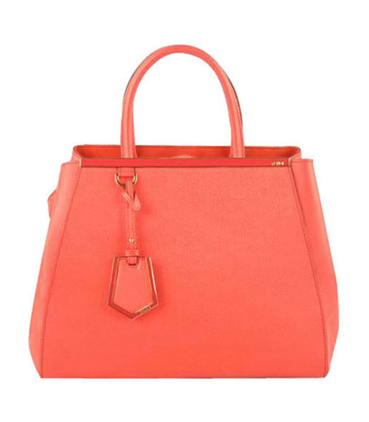 Fendi 2jours Red Cross veins With Ferrari Leather Tote Bag