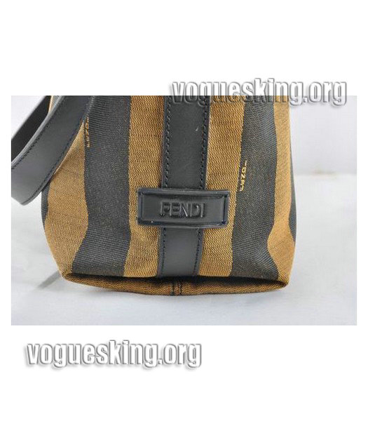 Fendi 2jours Yellow Imported Leather Tote Bag-2