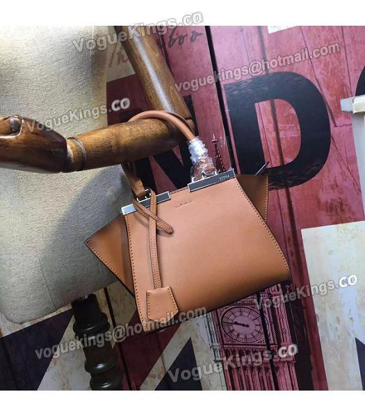 Fendi 3Jours Original Calfskin Leather Mini Tote Bag Brown-7