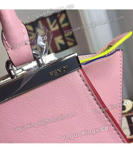 Fendi 3Jours Original Calfskin Leather Mini Tote Bag Pink-4