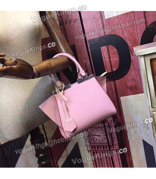 Fendi 3Jours Original Calfskin Leather Mini Tote Bag Pink-7