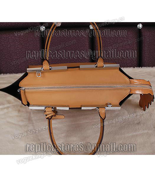 Fendi 3Jours Original Plain Veins Leather Shoulder Bag 8936 In Apricot-3