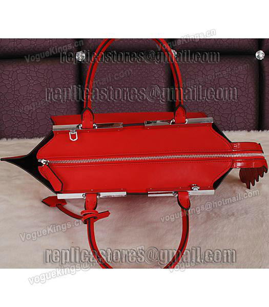 Fendi 3Jours Original Plain Veins Leather Shoulder Bag 8936 In Red-3