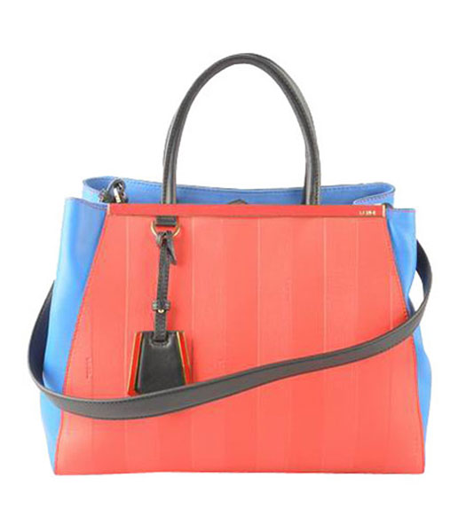 Fendi Accessories Violet Imported Leather Medium Shoulder Bag