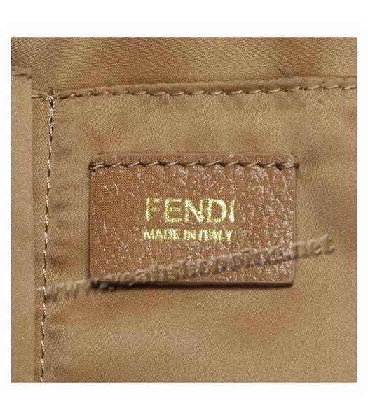 Fendi Apricot Leather Chain Strap Shoulder Bag-5