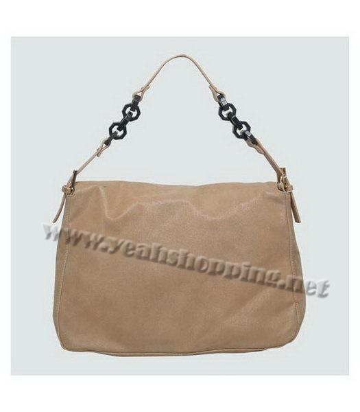 Fendi Apricot Leather Shoulder Bag-2