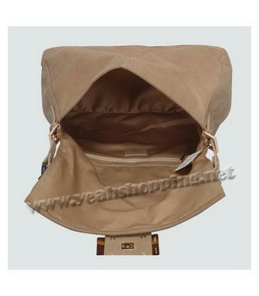 Fendi Apricot Leather Shoulder Bag-4