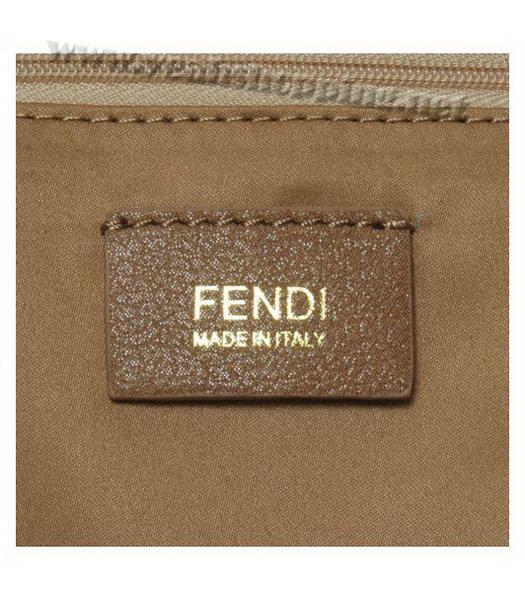 Fendi Apricot Leather Shoulder Bag-5