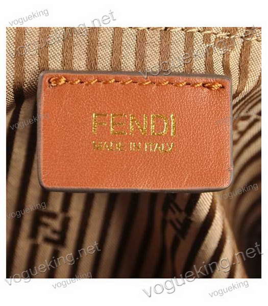 Fendi Big Mamma Coffee Ferrari Leather Handbag-1