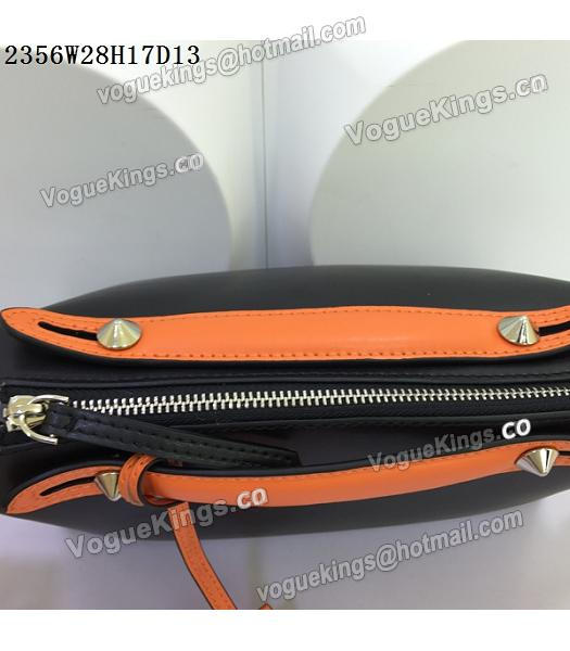 Fendi By The Way Black&Orange Leather Small Shoulder Bag 2356-2