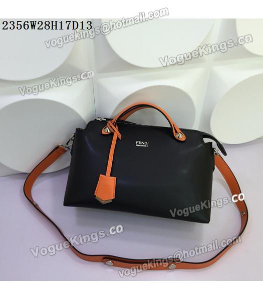 Fendi By The Way Black&Orange Leather Small Shoulder Bag 2356-4