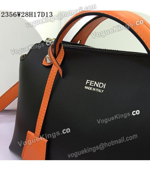 Fendi By The Way Black&Orange Leather Small Shoulder Bag 2356-6