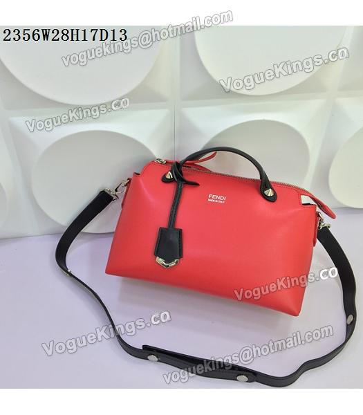Fendi By The Way Red&Black Leather Small Shoulder Bag 2356-4