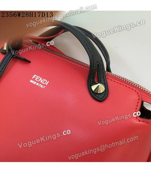 Fendi By The Way Red&Black Leather Small Shoulder Bag 2356-6