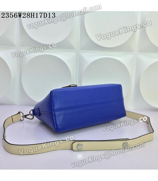 Fendi By The Way Sapphire Blue&Offwhite Leather Small Shoulder Bag 2356-5