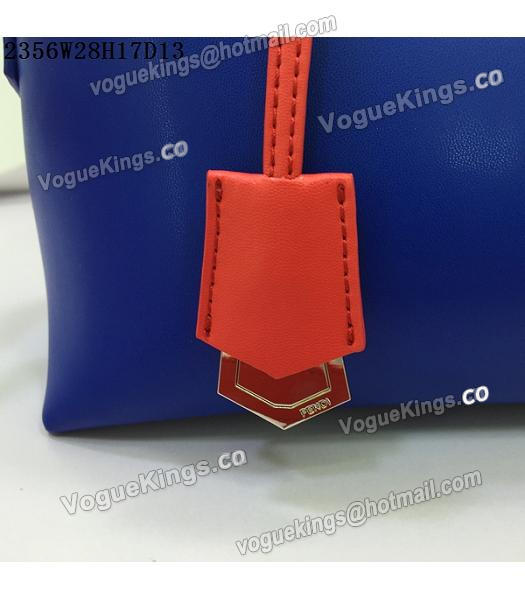 Fendi By The Way Sapphire Blue&Red Leather Small Shoulder Bag 2356-5