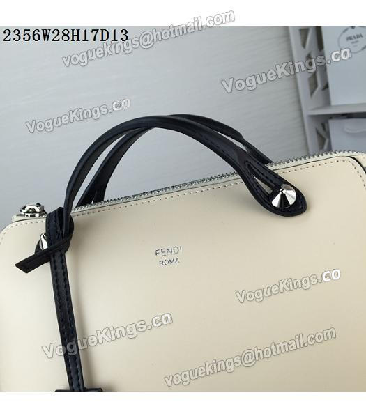 Fendi By The Way Small Shoulder Bag 2356 Apricot&Black Leather-6