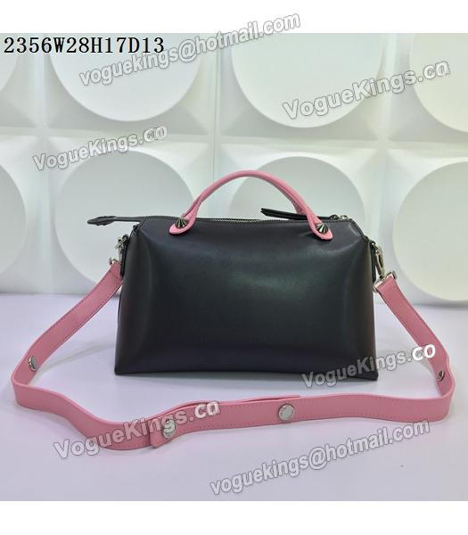 Fendi By The Way Small Shoulder Bag 2356 Black&Pink Leather-2