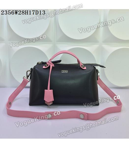 Fendi By The Way Small Shoulder Bag 2356 Black&Pink Leather-4