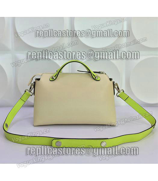 Fendi By The Way Small Shoulder Bag 2356 In Apricot/Green Leather-2