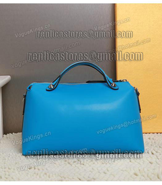Fendi By The Way Small Shoulder Bag 2356 In Blue Leather-2