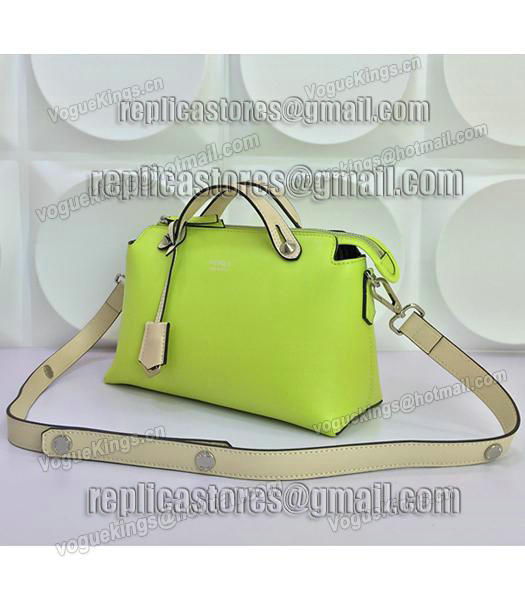 Fendi By The Way Small Shoulder Bag 2356 In Green/Apricot Leather-2