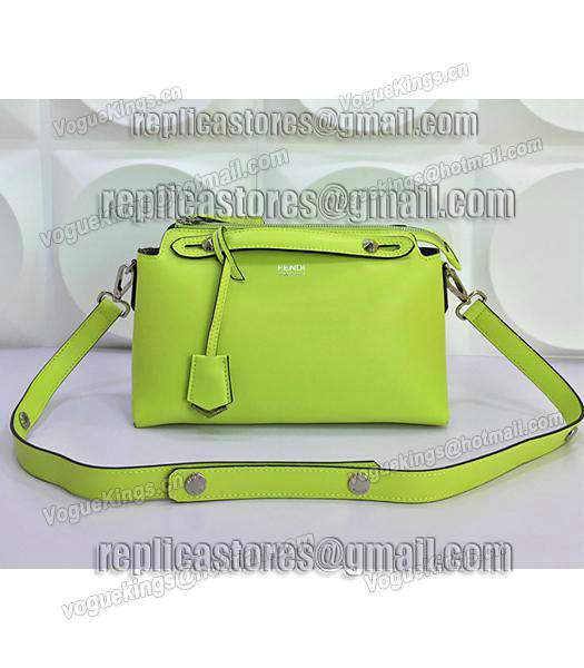 Fendi By The Way Small Shoulder Bag 2356 In Green Leather-4
