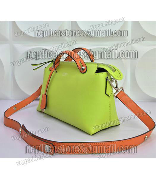 Fendi By The Way Small Shoulder Bag 2356 In Green/Orange Leather-4