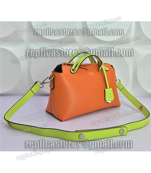 Fendi By The Way Small Shoulder Bag 2356 In Orange/Green Leather-1