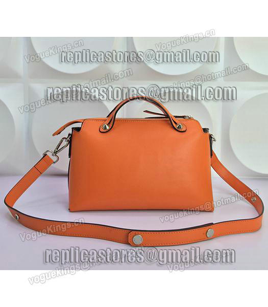 Fendi By The Way Small Shoulder Bag 2356 In Orange Leather-2