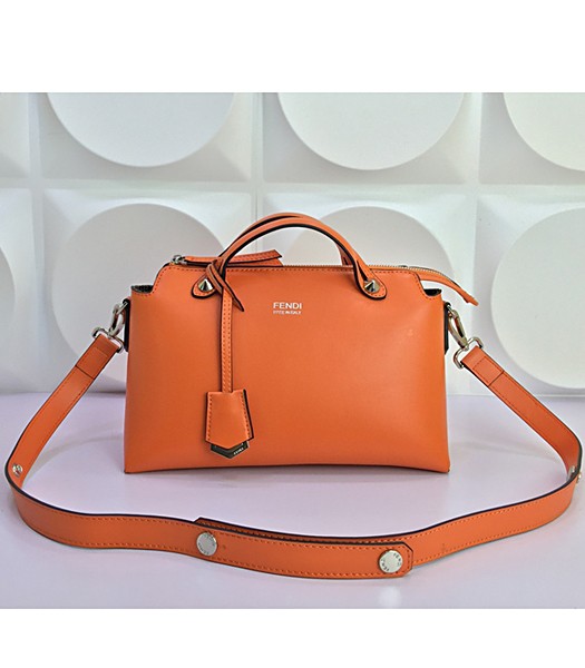 Fendi By The Way Small Shoulder Bag 2356 In Orange Leather