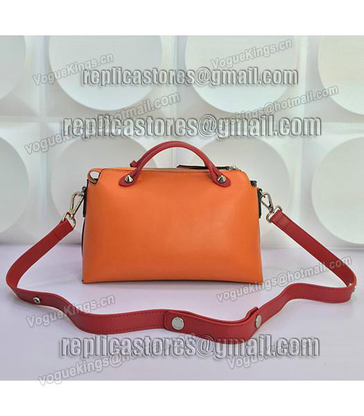 Fendi By The Way Small Shoulder Bag 2356 In Orange/Red Leather-2