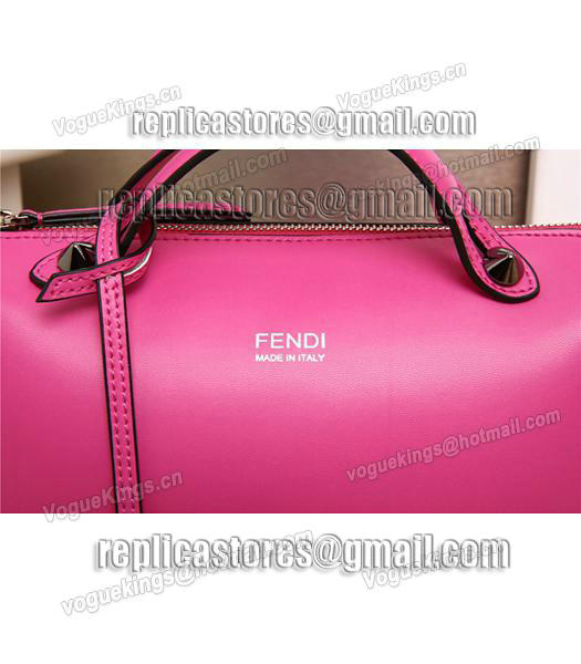 Fendi By The Way Small Shoulder Bag 2356 In Plum Red Leather-6