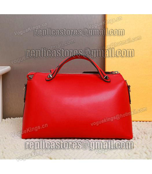 Fendi By The Way Small Shoulder Bag 2356 In Red Leather-2
