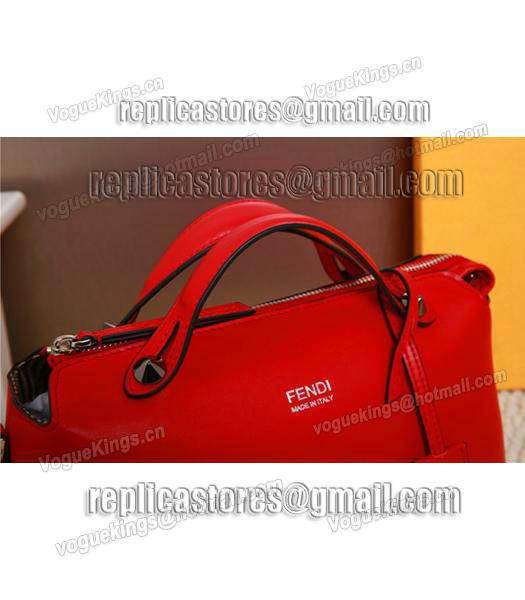 Fendi By The Way Small Shoulder Bag 2356 In Red Leather-6