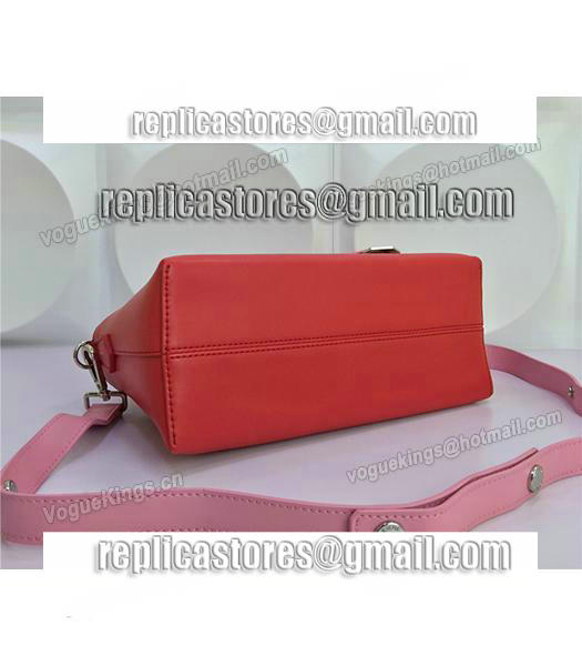 Fendi By The Way Small Shoulder Bag 2356 In Red/Pink Leather-5