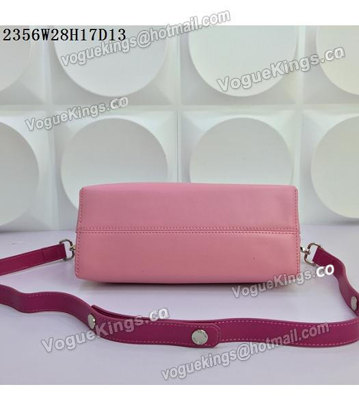 Fendi By The Way Small Shoulder Bag 2356 Pink&Rose Red Leather-5