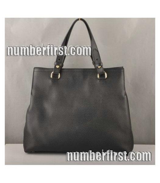 Fendi Calfskin Leather Handbag Black-2